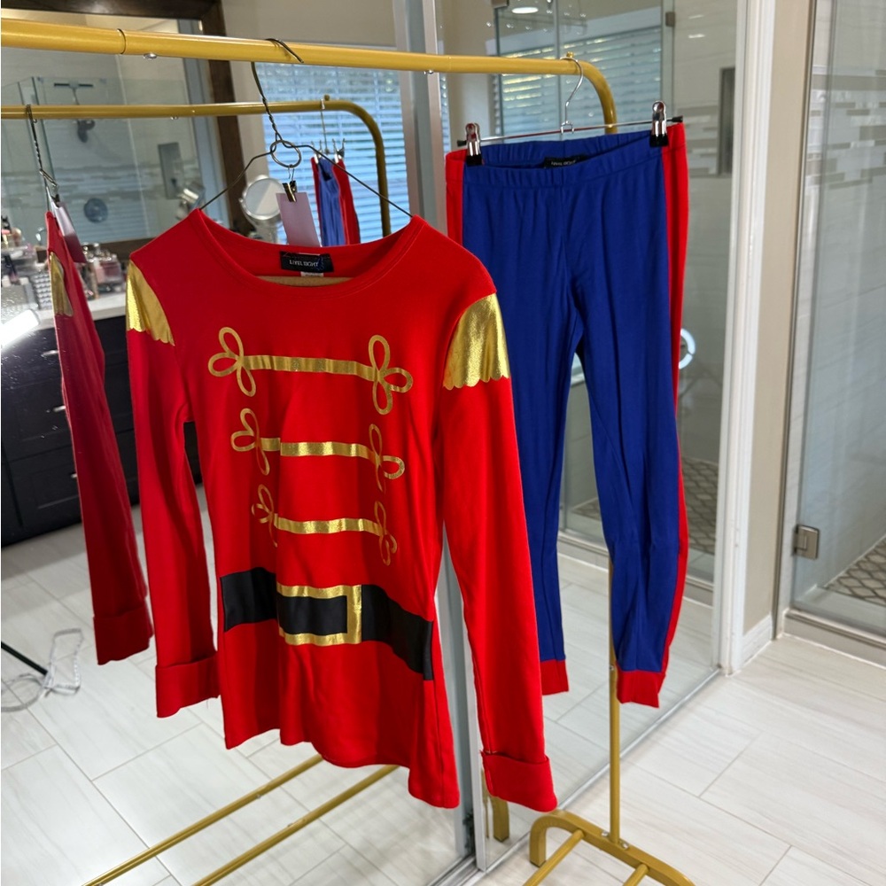 Nutcracker Christmas Pajamas or Costume Set - Red and Blue (A308)